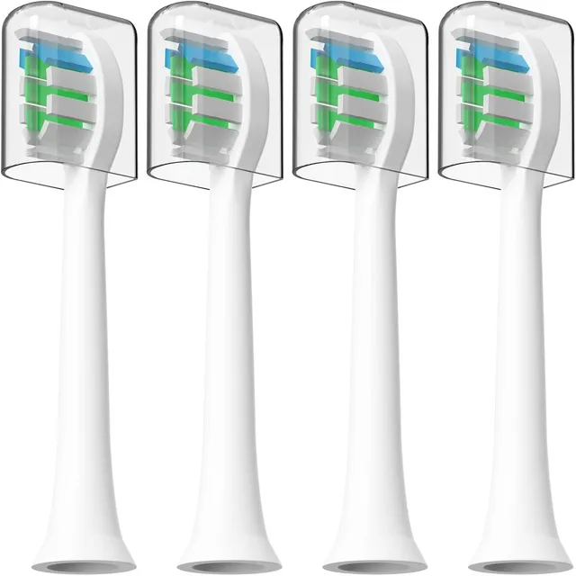 HUACO CARE Replacement Toothbrush Heads (4-pack) – White