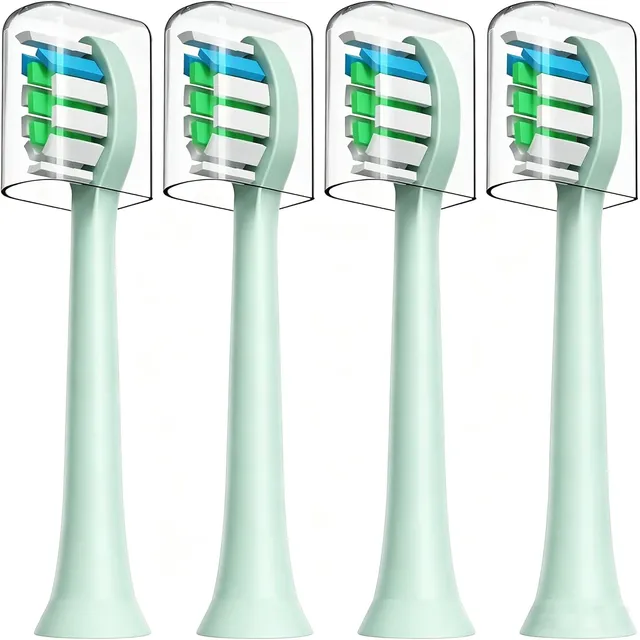 HUACO CARE Replacement Toothbrush Heads (4-pack) – Green