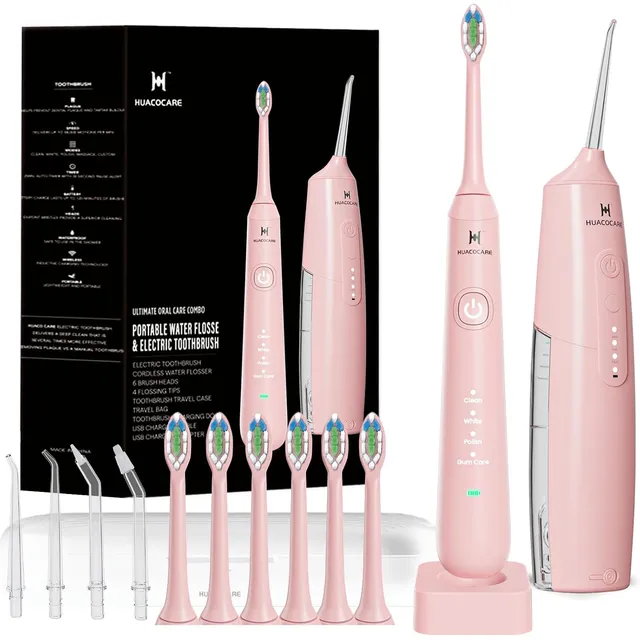 HUACO CARE 2-in-1 Oral Clean Kit – Pink