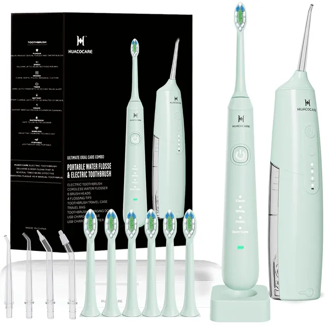 HUACO CARE 2-in-1 Oral Clean Kit – Light Green