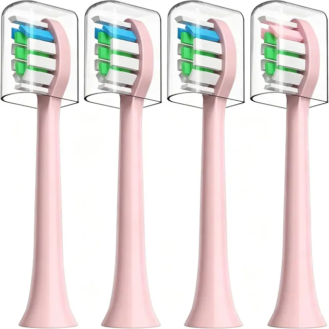 HUACO CARE Replacement Toothbrush Heads (4-pack) – Pink
